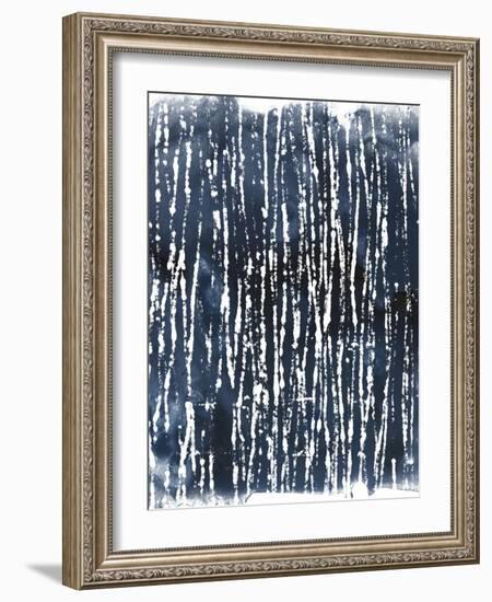 Indigo Ink Motif III-June Vess-Framed Art Print