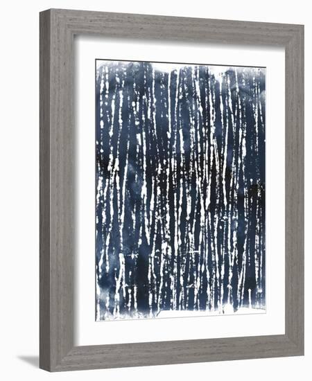 Indigo Ink Motif III-June Vess-Framed Art Print