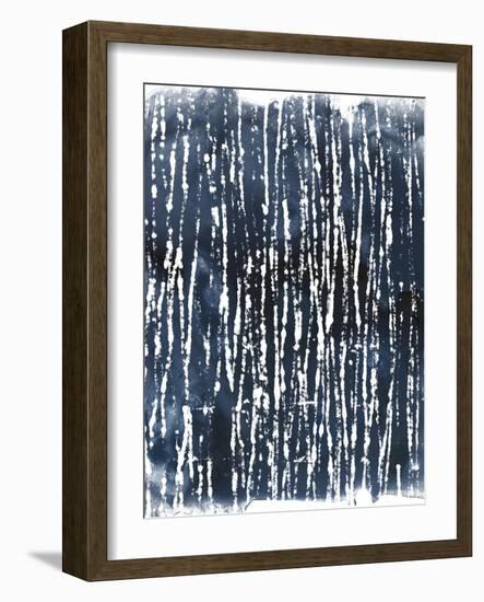 Indigo Ink Motif III-June Vess-Framed Art Print