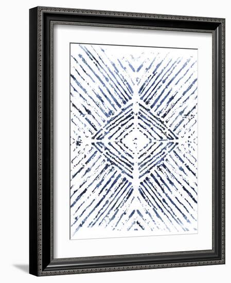 Indigo Ink Motif VI-June Vess-Framed Art Print