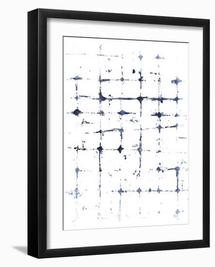 Indigo Ink Motif VII-June Vess-Framed Art Print