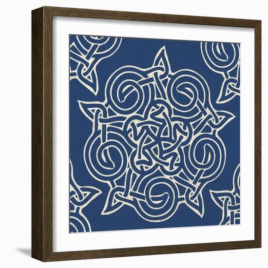 Indigo Kaleidoscope-Melody Hogan-Framed Art Print