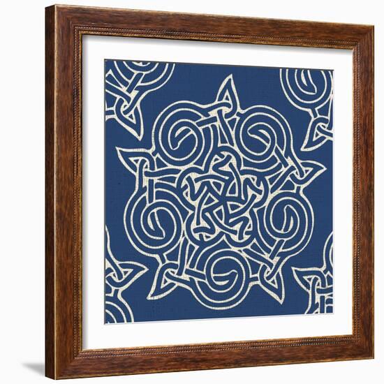 Indigo Kaleidoscope-Melody Hogan-Framed Art Print