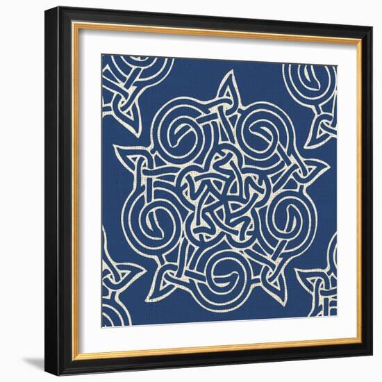 Indigo Kaleidoscope-Melody Hogan-Framed Art Print