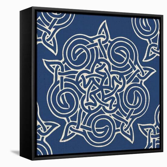 Indigo Kaleidoscope-Melody Hogan-Framed Stretched Canvas