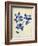 Indigo Leaf Study V-Vision Studio-Framed Art Print