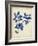 Indigo Leaf Study V-Vision Studio-Framed Art Print