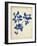 Indigo Leaf Study V-Vision Studio-Framed Art Print