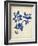 Indigo Leaf Study V-Vision Studio-Framed Art Print