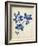 Indigo Leaf Study V-Vision Studio-Framed Art Print