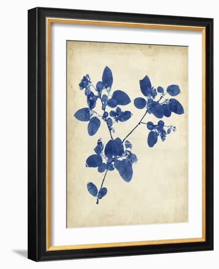 Indigo Leaf Study V-Vision Studio-Framed Art Print