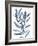 Indigo Leaves III-Megan Meagher-Framed Art Print