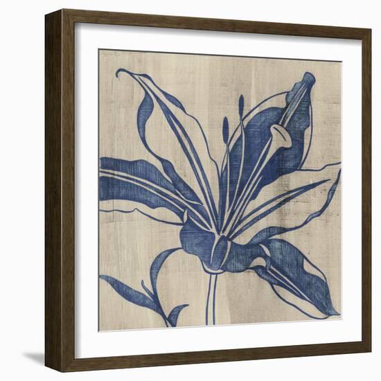 Indigo Lily-Chariklia Zarris-Framed Art Print