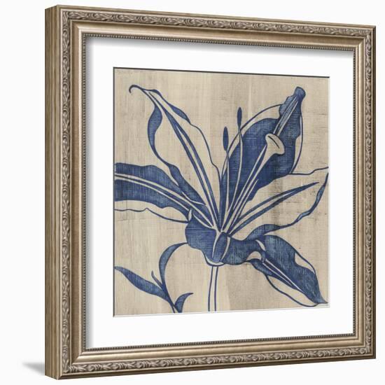 Indigo Lily-Chariklia Zarris-Framed Art Print