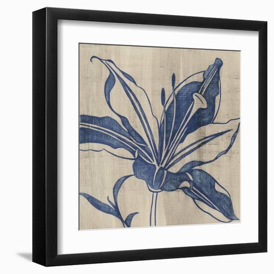 Indigo Lily-Chariklia Zarris-Framed Art Print