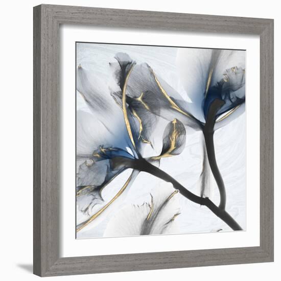 Indigo Luster Marble 2-Albert Koetsier-Framed Photographic Print