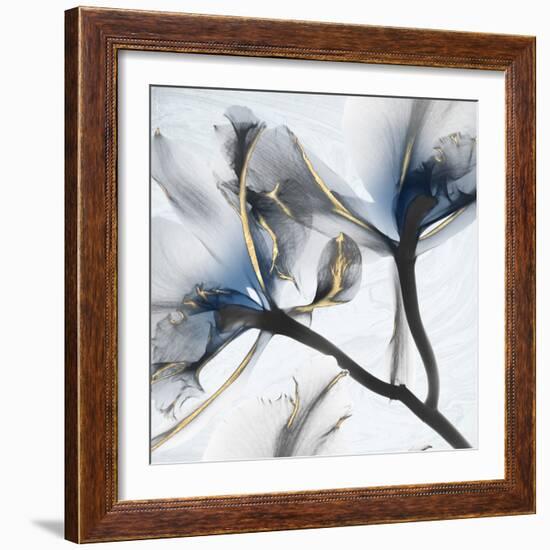 Indigo Luster Marble 2-Albert Koetsier-Framed Photographic Print