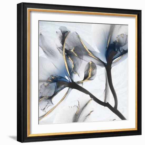 Indigo Luster Marble 2-Albert Koetsier-Framed Photographic Print