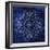 Indigo Mandala 1-Kimberly Allen-Framed Art Print