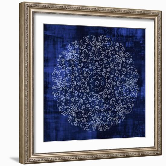 Indigo Mandala 3-Kimberly Allen-Framed Art Print