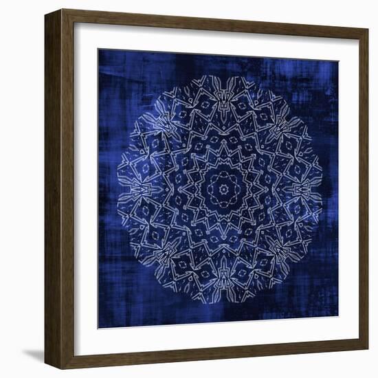 Indigo Mandala 3-Kimberly Allen-Framed Art Print