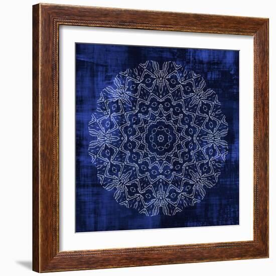 Indigo Mandala 3-Kimberly Allen-Framed Art Print