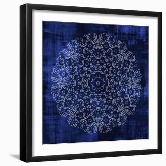 Indigo Mandala 3-Kimberly Allen-Framed Art Print