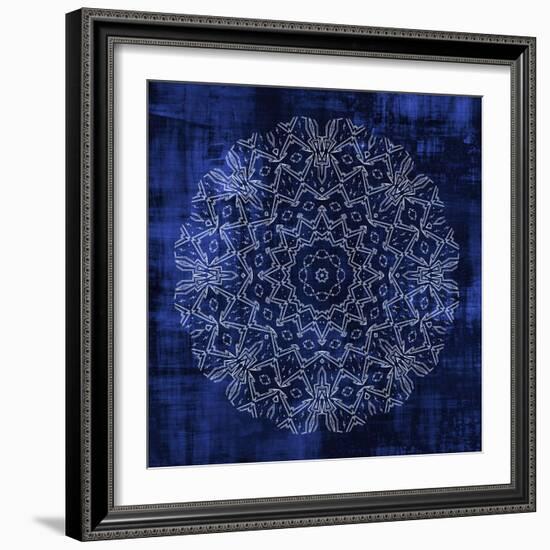 Indigo Mandala 3-Kimberly Allen-Framed Art Print