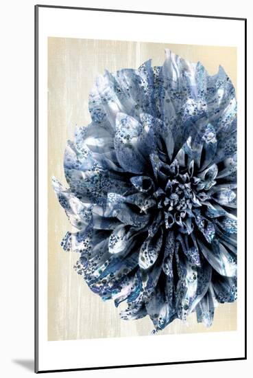 Indigo Marble Bloom 2-Kimberly Allen-Mounted Art Print