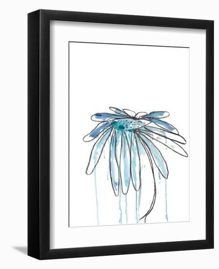 Indigo Modern Botanical-Jan Weiss-Framed Art Print