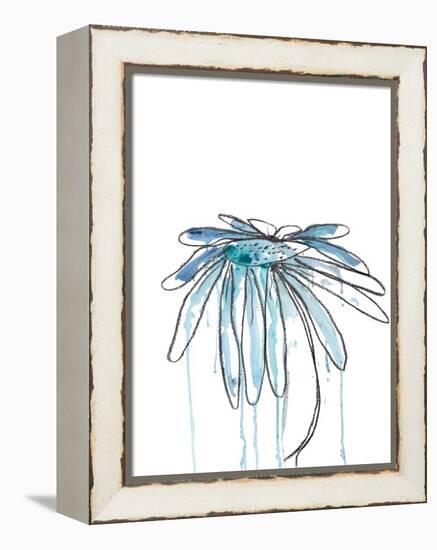 Indigo Modern Botanical-Jan Weiss-Framed Stretched Canvas