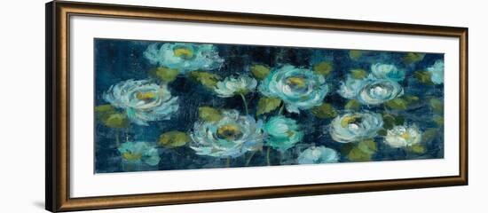 Indigo Mums-Silvia Vassileva-Framed Art Print