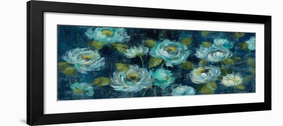 Indigo Mums-Silvia Vassileva-Framed Art Print