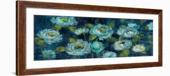 Indigo Mums-Silvia Vassileva-Framed Art Print