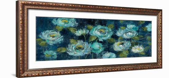 Indigo Mums-Silvia Vassileva-Framed Art Print