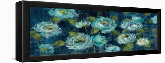 Indigo Mums-Silvia Vassileva-Framed Stretched Canvas