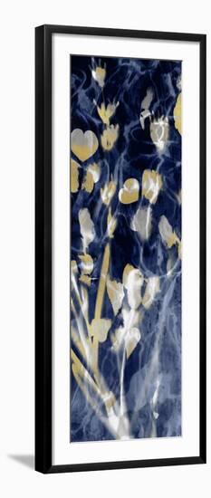 Indigo Nature with Gold I-Danielle Carson-Framed Art Print