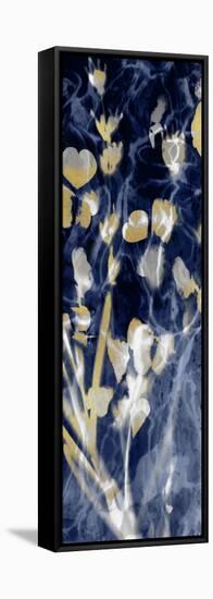 Indigo Nature with Gold I-Danielle Carson-Framed Stretched Canvas