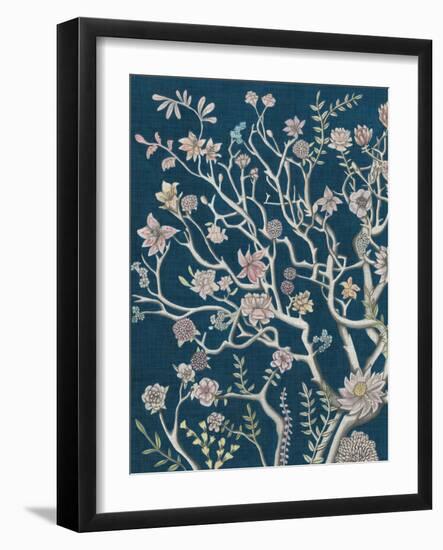 Indigo Night Chinoiserie I-Naomi McCavitt-Framed Art Print