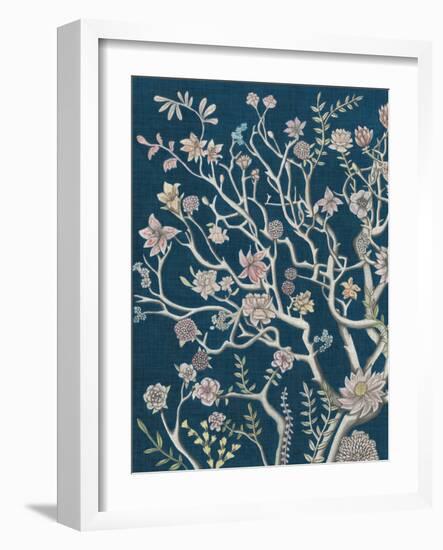 Indigo Night Chinoiserie I-Naomi McCavitt-Framed Art Print