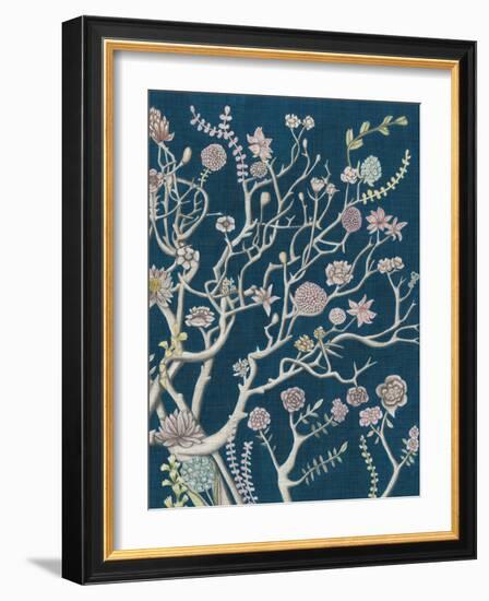 Indigo Night Chinoiserie II-Naomi McCavitt-Framed Art Print