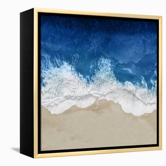 Indigo Ocean Waves IV-Maggie Olsen-Framed Stretched Canvas