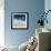 Indigo Ocean Waves IV-Maggie Olsen-Framed Art Print displayed on a wall