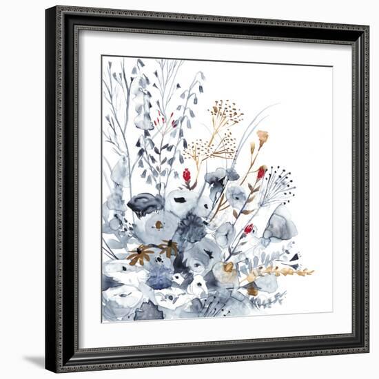 Indigo & Ochre II-Victoria Borges-Framed Premium Giclee Print