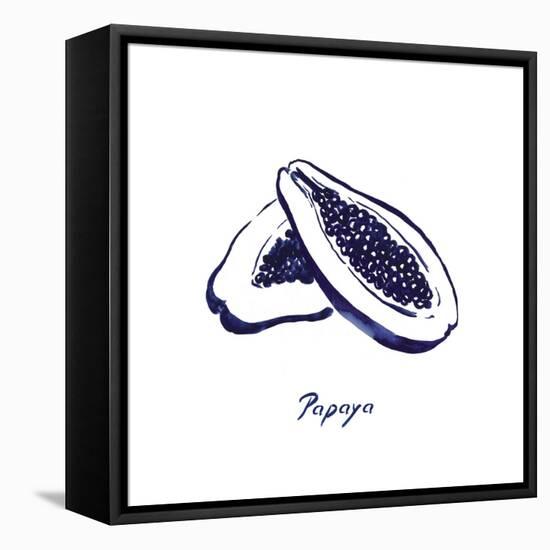 Indigo Papaya-Aimee Wilson-Framed Stretched Canvas