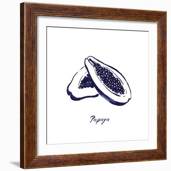 Indigo Papaya-Aimee Wilson-Framed Art Print