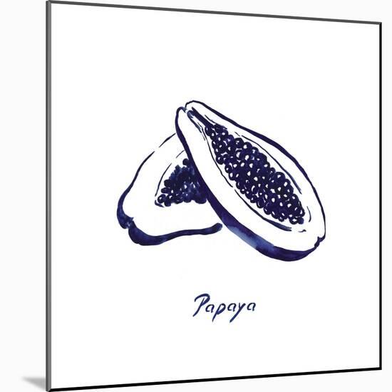 Indigo Papaya-Aimee Wilson-Mounted Art Print