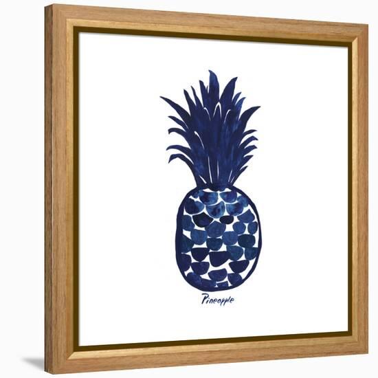 Indigo Pineapple-Aimee Wilson-Framed Stretched Canvas