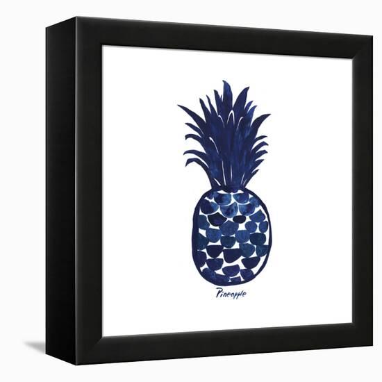 Indigo Pineapple-Aimee Wilson-Framed Stretched Canvas