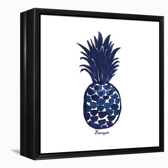 Indigo Pineapple-Aimee Wilson-Framed Stretched Canvas